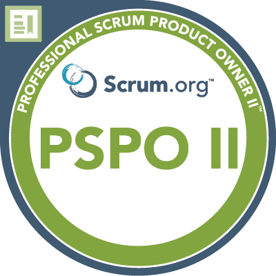 Badge Professional Scrum Product Owner™ II